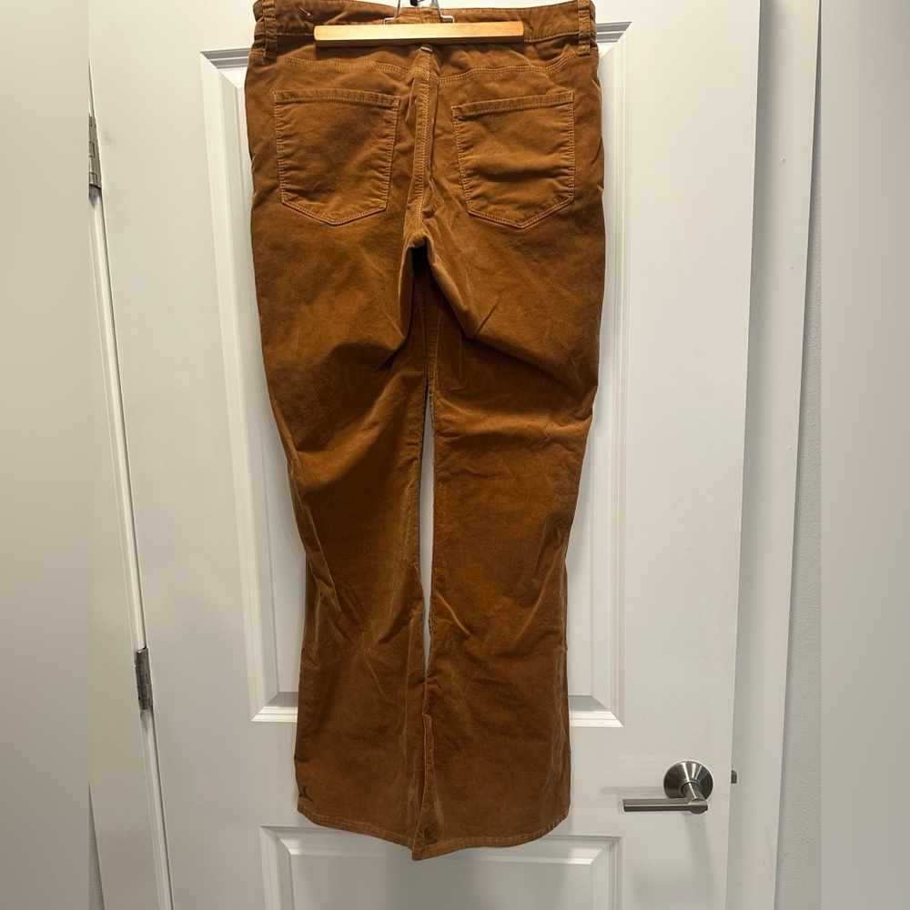 Kut from the Kloth Butterscotch Ana High Rise Fab Ab Flare corduroy pant Size 10 - Picture 7 of 8